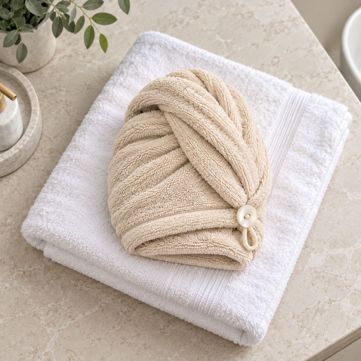 Women's Quick Dry Hair Cap Bath Towel